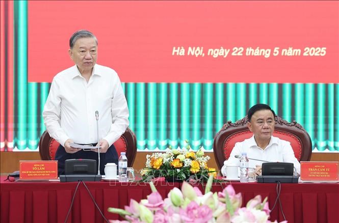Tổng Bí thư Tô Lâm làm việc với Ủy ban Kiểm tra Trung ương - ảnh 1