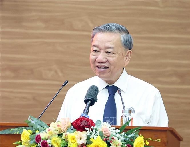 Tổng Bí thư Tô Lâm làm việc với Đảng ủy Mặt trận Tổ quốc, các đoàn thể Trung ương - ảnh 2