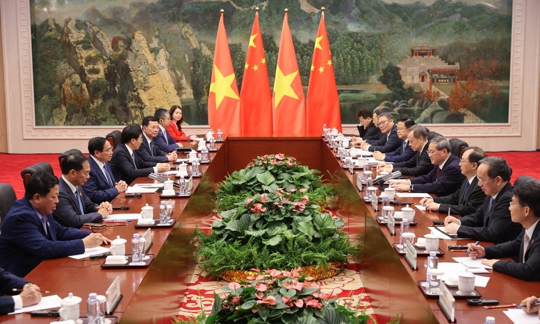 Thủ tướng Phạm Minh Chính hội đàm với Thủ tướng Trung Quốc Lý Cường - ảnh 2