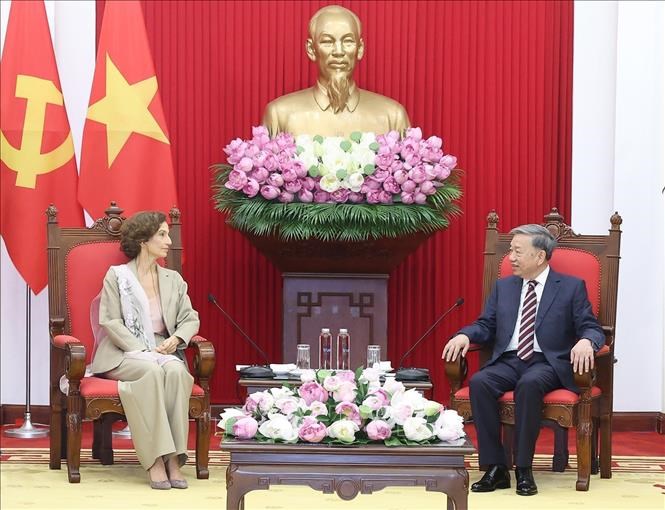 Tổng Bí thư Tô Lâm tiếp Tổng Giám đốc UNESCO - ảnh 2
