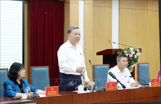 Tổng Bí thư Tô Lâm tiếp xúc cử tri Hà Nội sau Kỳ họp thứ 9, Quốc hội khóa XV - ảnh 3