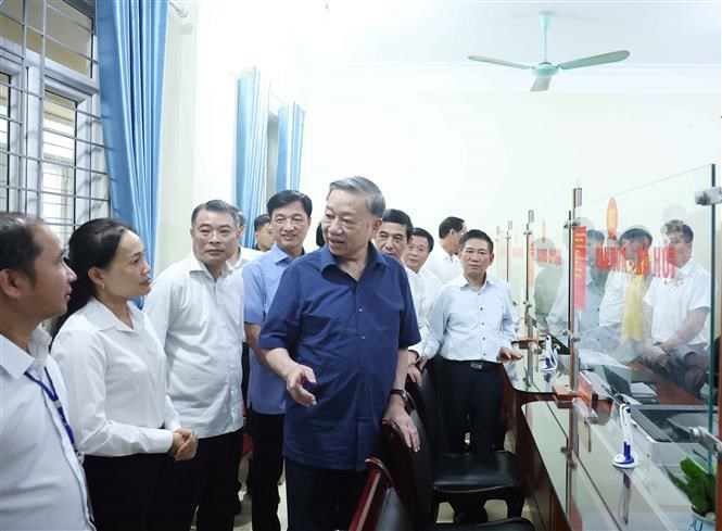 Tổng Bí thư Tô Lâm kiểm tra vận hành hoạt động hệ thống chính trị xã Si Pa Phìn (tỉnh Điện Biên) - ảnh 2
