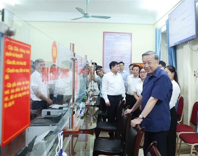 Tổng Bí thư Tô Lâm kiểm tra vận hành hoạt động hệ thống chính trị xã Si Pa Phìn (tỉnh Điện Biên) - ảnh 1