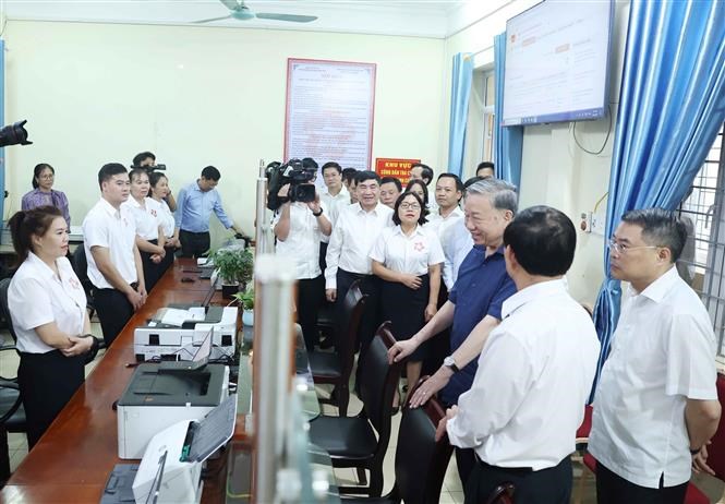 Tổng Bí thư Tô Lâm kiểm tra vận hành hoạt động hệ thống chính trị xã Si Pa Phìn (tỉnh Điện Biên) - ảnh 3