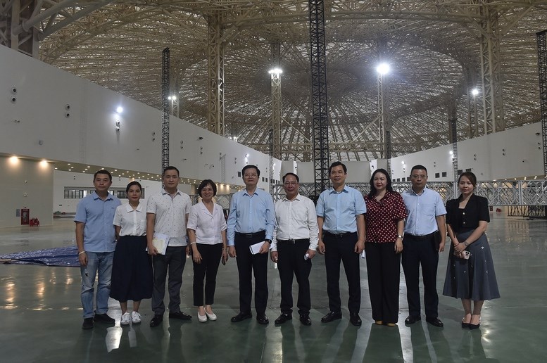 Kiểm tra, đôn đốc công tác triển khai thi công Triển lãm thành tựu nước - ảnh 3