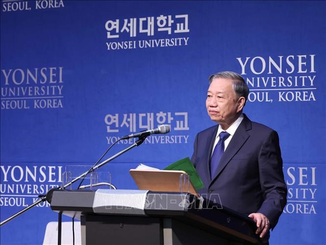 Toàn văn phát biểu của Tổng Bí thư Tô Lâm tại Đại học Yonsei (Hàn Quốc) - ảnh 1