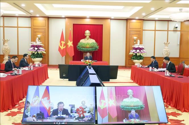 Tổng Bí thư Tô Lâm điện đàm với Chủ tịch Đảng Nhân dân Campuchia Hun Sen - ảnh 3