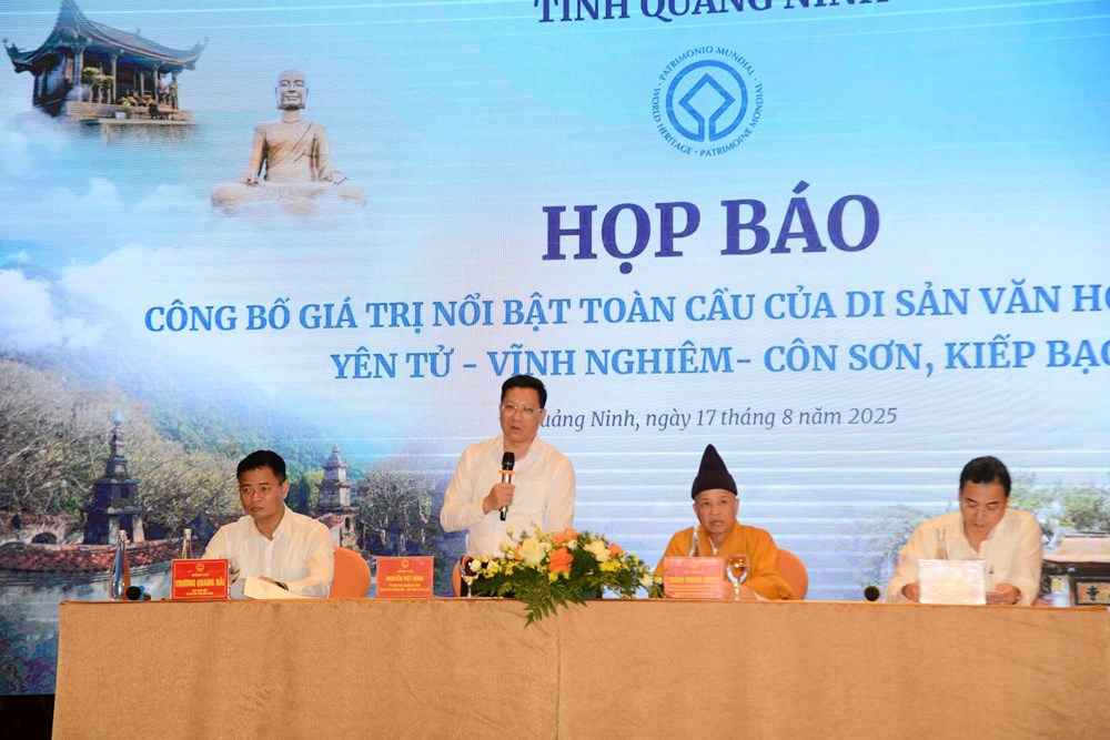Công bố giá trị nổi bật toàn cầu của Di sản thế giới Yên Tử - Vĩnh Nghiêm - Côn Sơn, Kiếp Bạc - ảnh 1