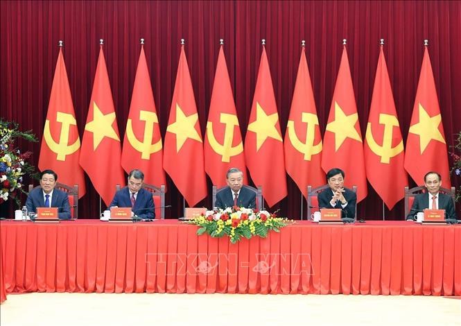 Tổng Bí thư Tô Lâm tiếp Trưởng đoàn chính đảng các nước - ảnh 3