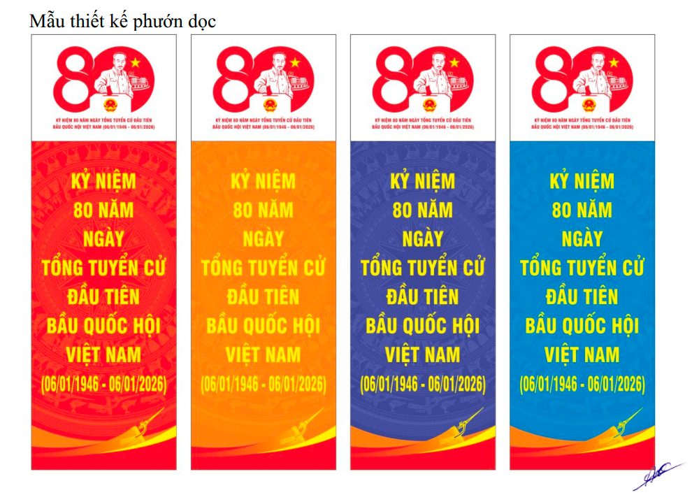 Công bố mẫu biểu trưng kỷ niệm 80 năm Ngày Tổng tuyển cử đầu tiên bầu Quốc hội Việt Nam - ảnh 3