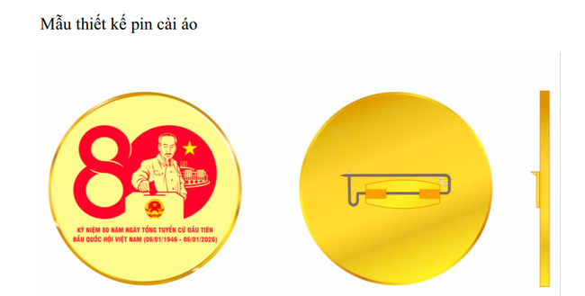 Công bố mẫu biểu trưng kỷ niệm 80 năm Ngày Tổng tuyển cử đầu tiên bầu Quốc hội Việt Nam - ảnh 4
