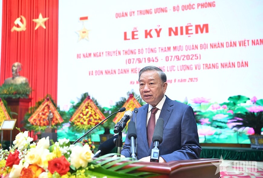 Phát biểu của Tổng Bí thư Tô Lâm tại Lễ kỷ niệm 80 năm Ngày truyền thống Bộ Tổng Tham mưu QĐND Việt Nam - ảnh 3