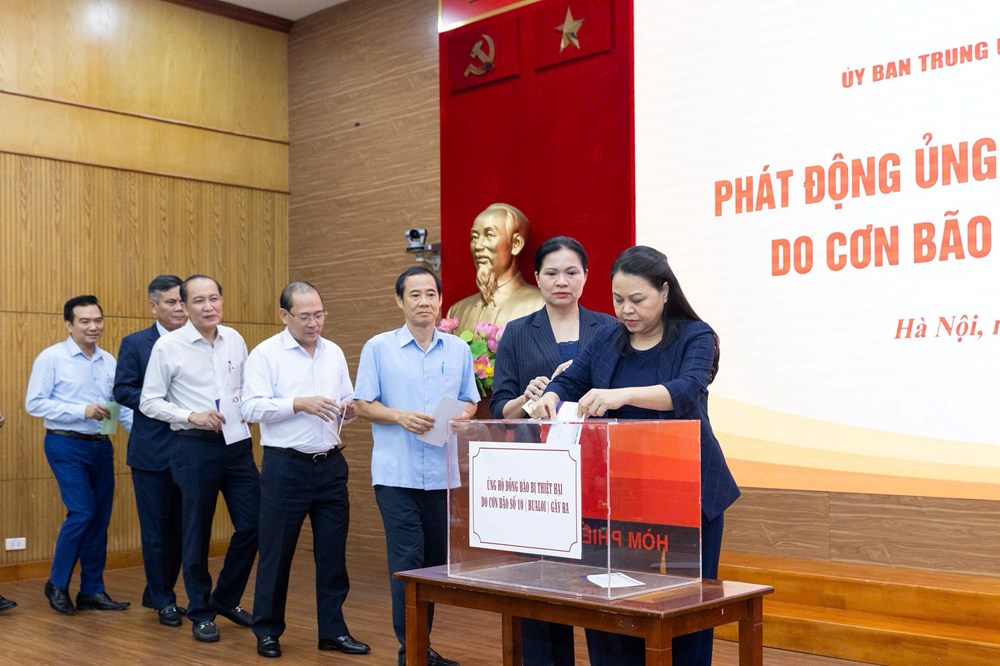 Ủy ban MTTQ Việt Nam phát động ủng hộ đồng bào bị thiệt hại do bão số 10 - ảnh 3