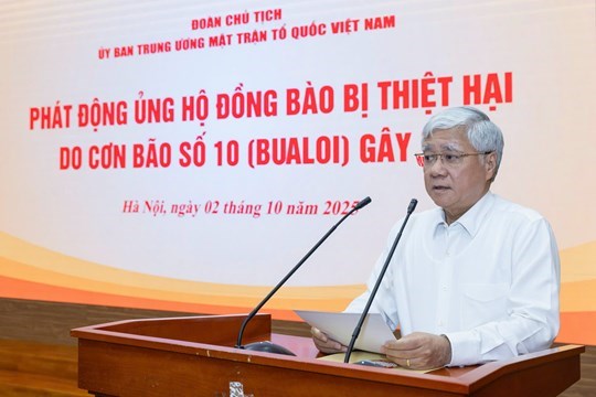 Ủy ban MTTQ Việt Nam phát động ủng hộ đồng bào bị thiệt hại do bão số 10 - ảnh 1