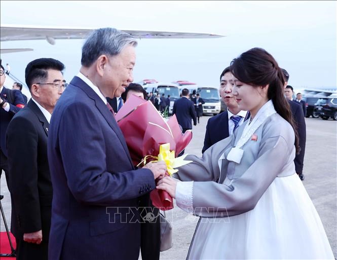 Tổng Bí thư Tô Lâm bắt đầu thăm cấp Nhà nước tới Triều Tiên - ảnh 3