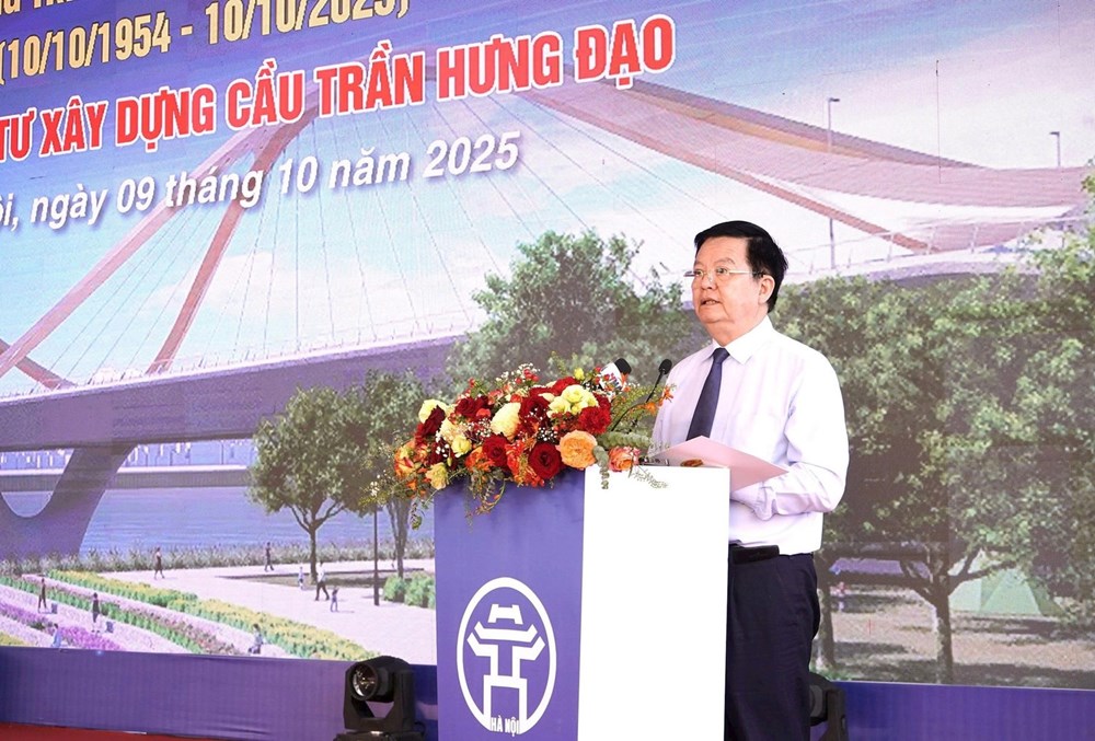 Hà Nội khởi công xây dựng cầu Trần Hưng Đạo - ảnh 1