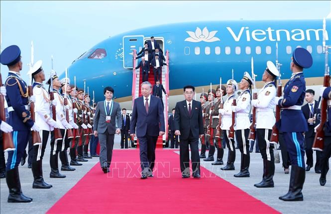 Tổng Bí thư Tô Lâm bắt đầu thăm cấp Nhà nước tới Triều Tiên - ảnh 4
