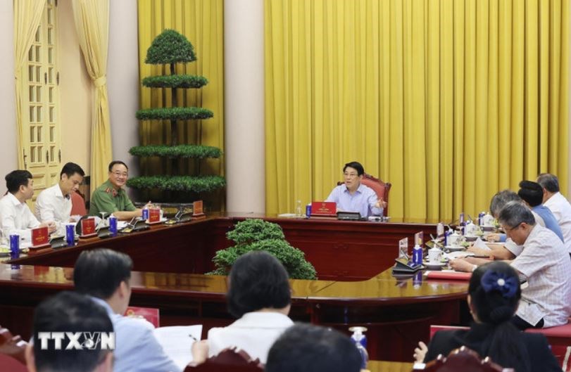 Chủ tịch nước làm việc về công tác chuẩn bị cho Lễ mở ký Công ước Hà Nội - ảnh 2