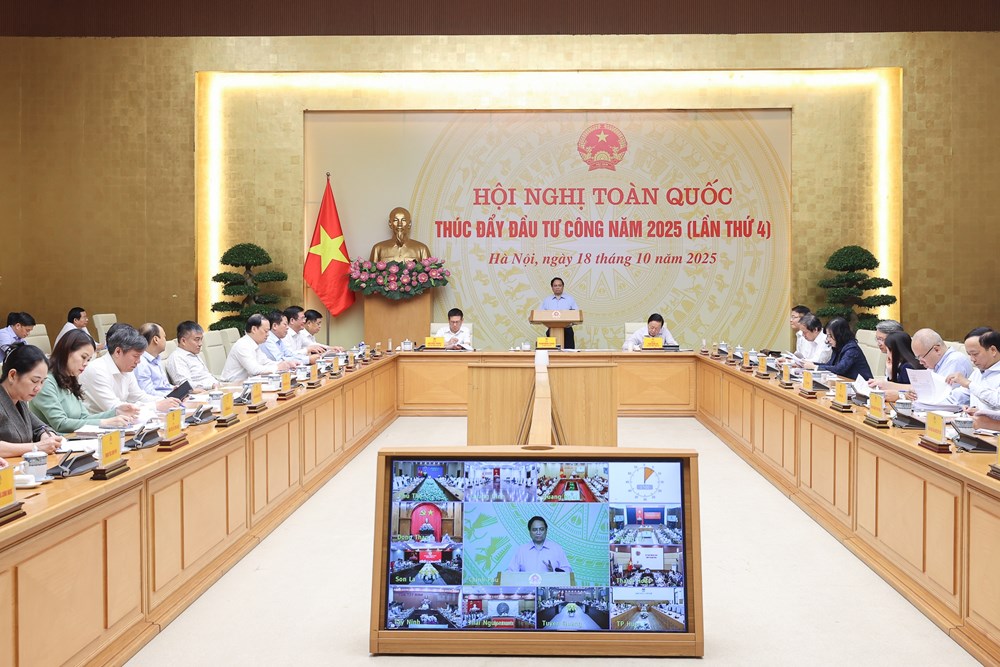 Thủ tướng chủ trì Hội nghị toàn quốc lần tư thúc đẩy giải ngân đầu tư công - ảnh 1