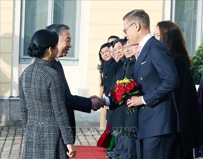 Lễ đón Tổng Bí thư Tô Lâm và phu nhân thăm chính thức Cộng hòa Phần Lan - ảnh 5