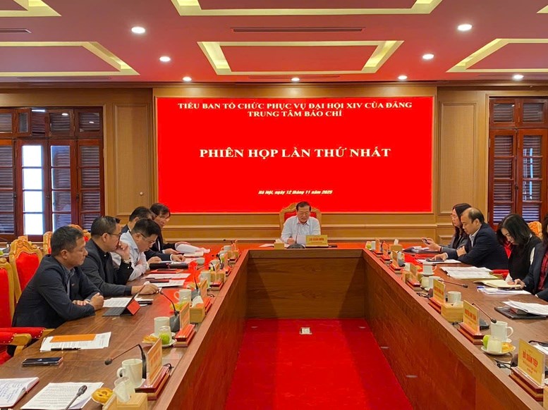 Trung tâm Báo chí Đại hội XIV của Đảng tổ chức phiên họp thứ nhất - ảnh 3