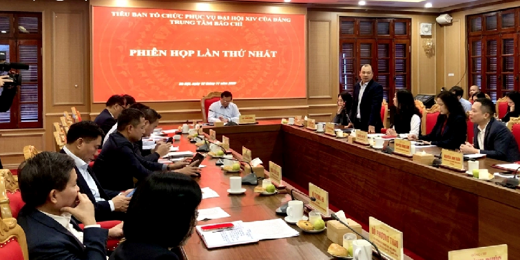 Trung tâm Báo chí Đại hội XIV của Đảng tổ chức phiên họp thứ nhất - ảnh 2