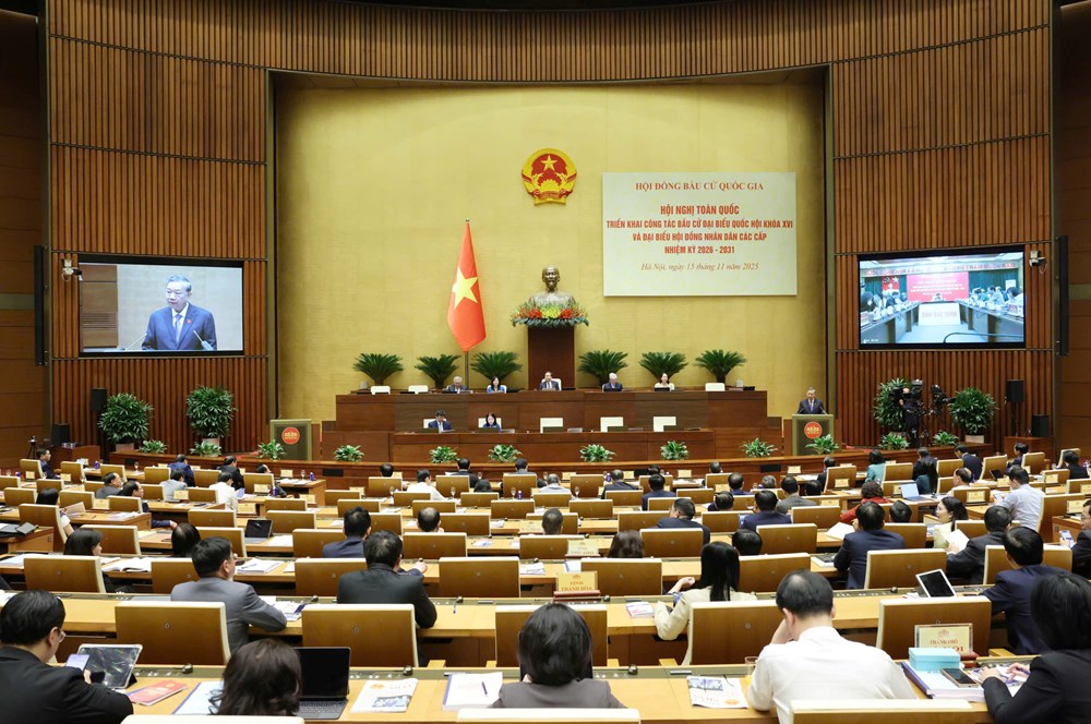 Phát biểu chỉ đạo của Tổng Bí thư Tô Lâm tại Hội nghị toàn quốc triển khai công tác bầu cử đại biểu Quốc hội khóa XVI - ảnh 2