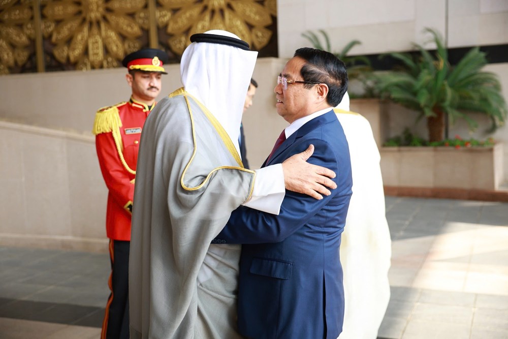 Thủ tướng Kuwait chủ trì lễ đón chính thức Thủ tướng Phạm Minh Chính - ảnh 1