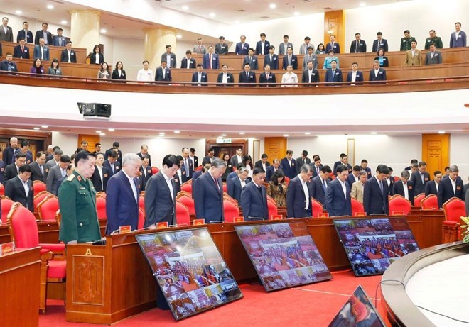 Tổng Bí thư Tô Lâm và các đại biểu ủng hộ đồng bào bão lũ - ảnh 1