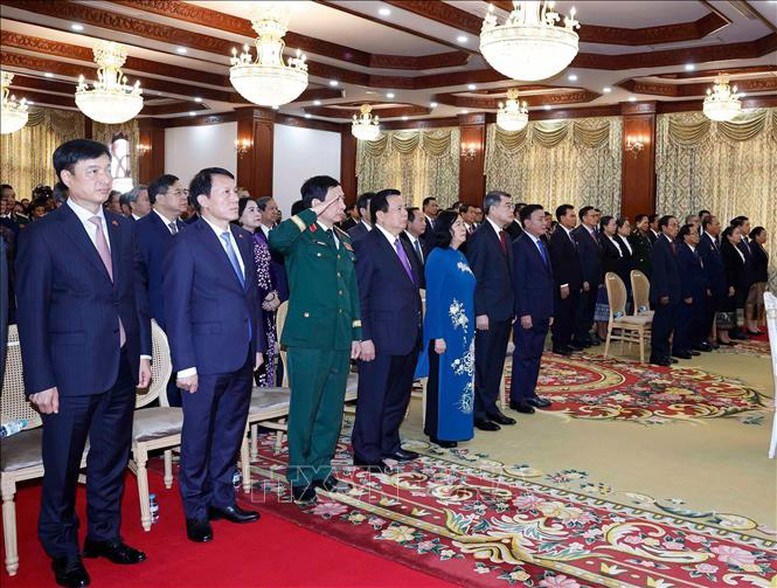 Tổng Bí thư Tô Lâm nhận Huân chương Vàng Quốc gia của Nhà nước Lào - ảnh 2