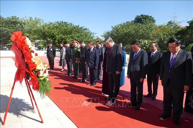 Lễ đón trọng thể Tổng Bí thư Tô Lâm và phu nhân tại thủ đô Viêng Chăn (Lào) - ảnh 8