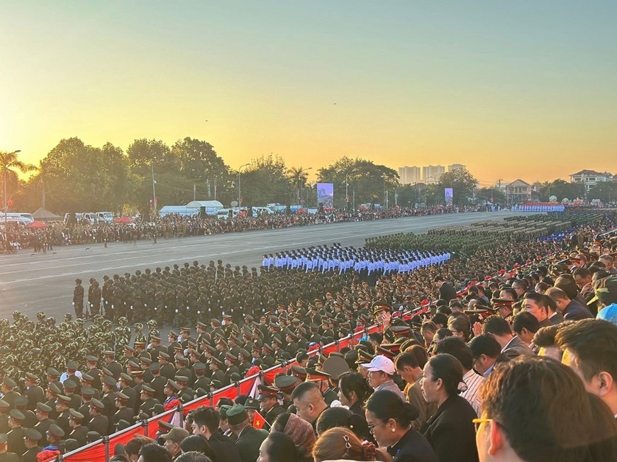 Tổng Bí thư Tô Lâm và phu nhân dự Lễ kỷ niệm 50 năm Quốc khánh Lào - ảnh 5