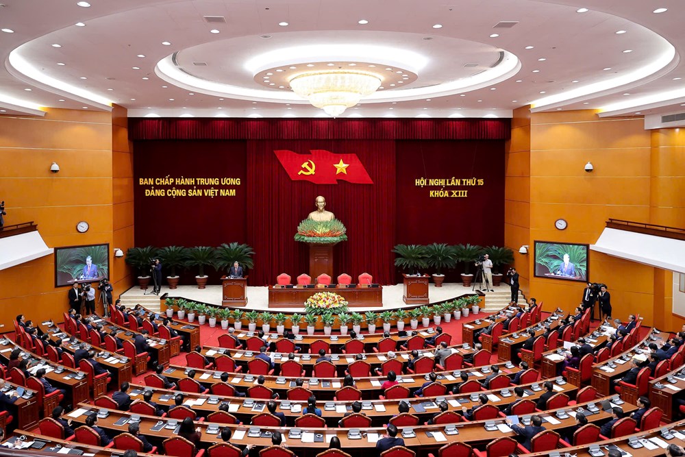 Bế mạc Hội nghị lần thứ 15 Ban Chấp hành Trung ương Đảng khóa XIII - ảnh 4