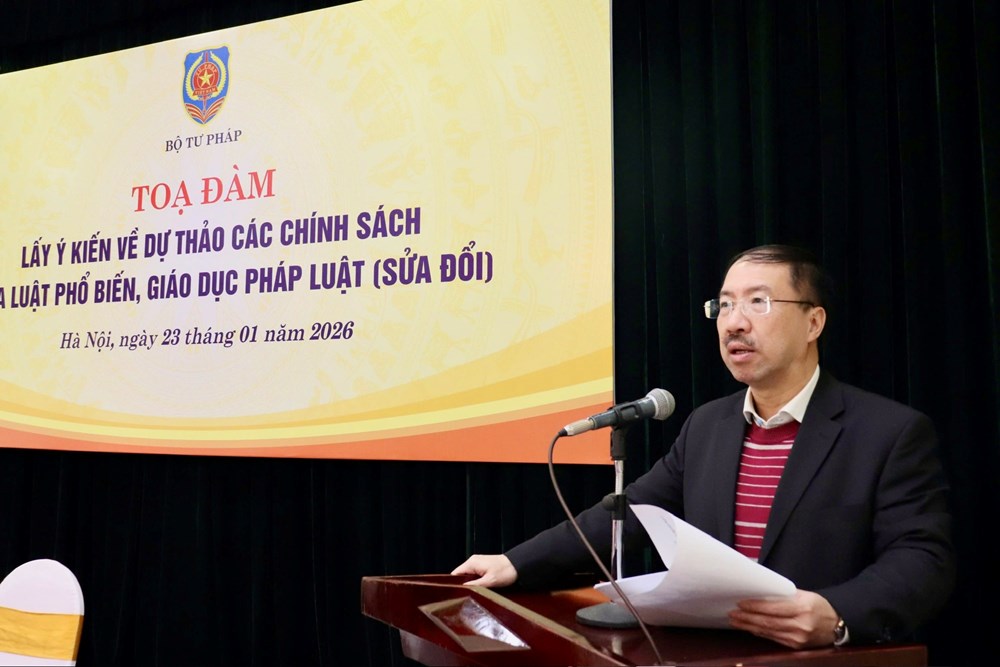 Luật Phổ biến, giáo dục pháp luật (sửa đổi): Đề xuất 6 nhóm chính sách cơ bản - ảnh 1