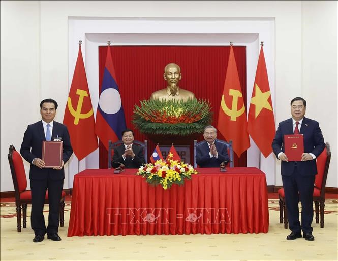 Củng cố nền tảng chính trị vững chắc, đưa quan hệ Việt - Lào ngày càng đi vào chiều sâu - ảnh 3