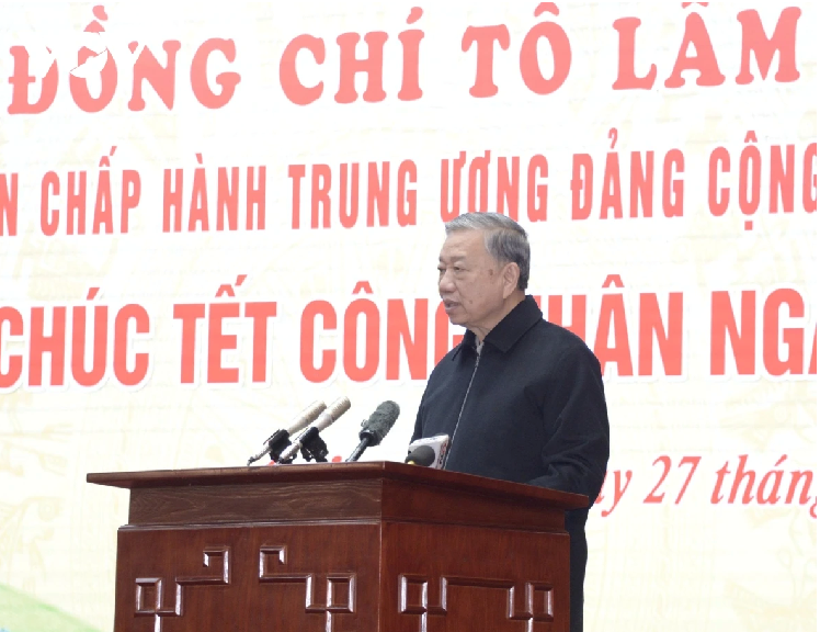 Tổng Bí thư Tô Lâm thăm, chúc Tết công nhân ngành than tại Quảng Ninh - ảnh 7