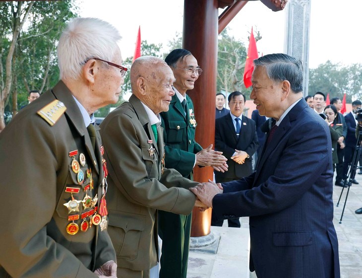 Tổng Bí thư Tô Lâm dự lễ khánh thành Nhà tưởng niệm Chủ tịch Hồ Chí Minh tại Di tích đồi E2 - ảnh 4
