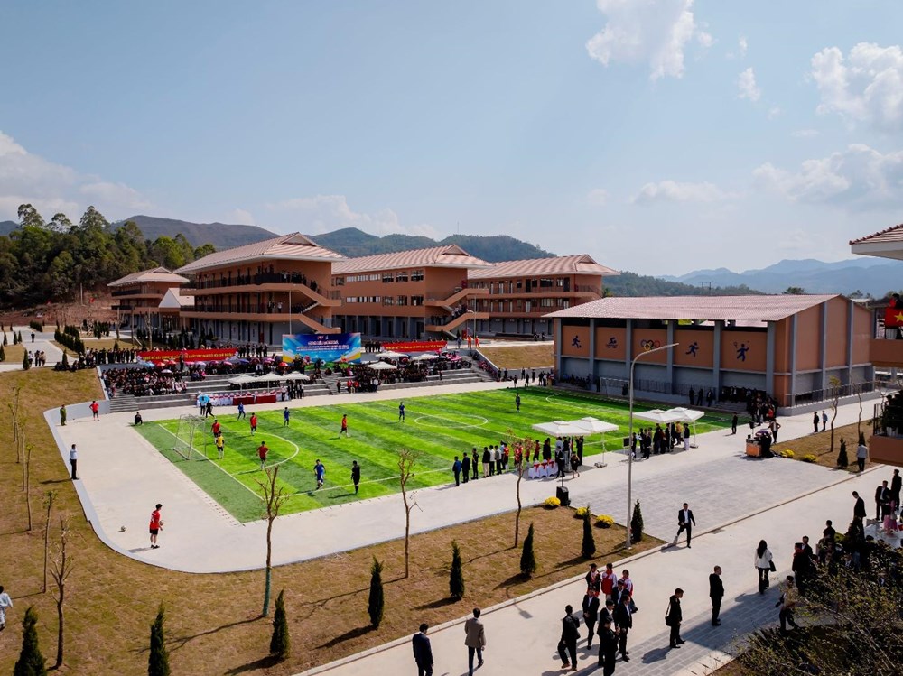 Tổng Bí thư Tô Lâm dự lễ khánh thành Trường phổ thông nội trú liên cấp Si Pa Phìn, Điện Biên - ảnh 4