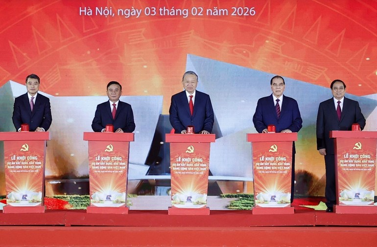 Tổng Bí thư Tô Lâm dự Lễ khởi công xây dựng Bảo tàng Đảng Cộng sản Việt Nam - ảnh 1