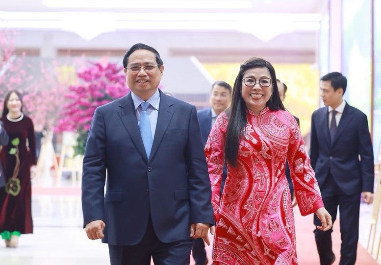 Thủ tướng Phạm Minh Chính chủ trì chiêu đãi Đoàn ngoại giao tại Việt Nam - ảnh 1