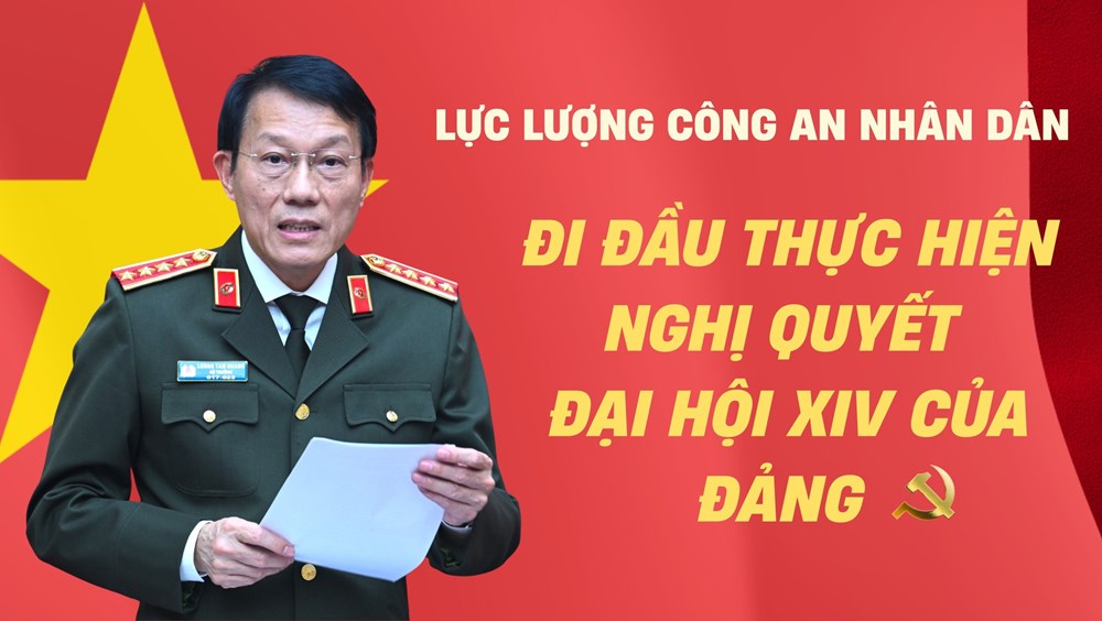 Lực lượng Công an nhân dân đi đầu thực hiện Nghị quyết Đại hội XIV của Đảng - ảnh 1