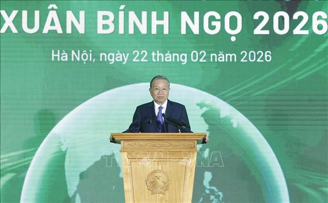 Tổng Bí thư Tô Lâm dự Lễ phát động 'Tết trồng cây đời đời nhớ ơn Bác Hồ' tại Hà Nội - ảnh 3