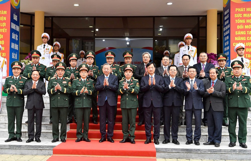 Tổng Bí thư Tô Lâm thăm và làm việc với Học viện Kỹ thuật quân sự - ảnh 4