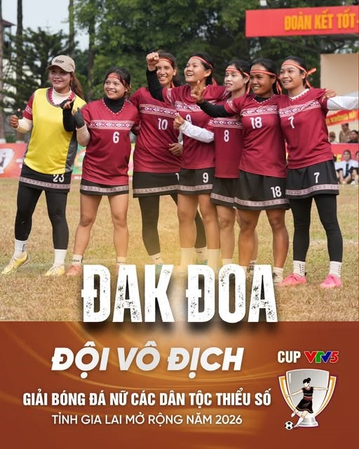 Đak Đoa lên ngôi vô địch Giải bóng đá nữ các dân tộc thiểu số Gia Lai 2026 - ảnh 2