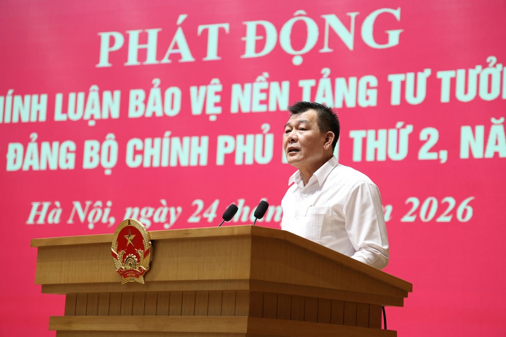 Đảng ủy Chính phủ: Phát động Cuộc thi chính luận bảo vệ nền tảng tư tưởng của Đảng - ảnh 1