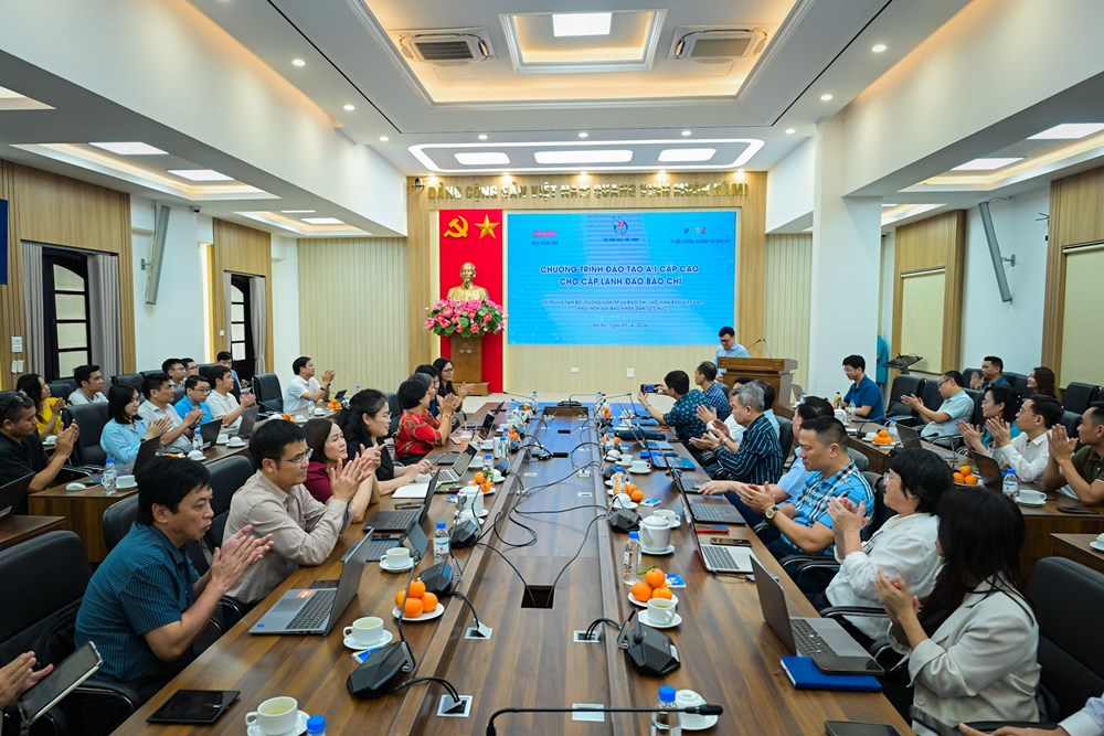 Đào tạo AI cấp cao cho lãnh đạo các cơ quan báo chí  - ảnh 3