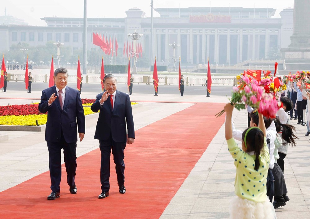 Lễ đón trọng thể Tổng Bí thư, Chủ tịch nước Tô Lâm thăm cấp Nhà nước đến Trung Quốc - ảnh 4