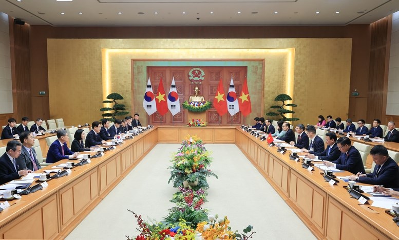 Thủ tướng Lê Minh Hưng hội kiến Tổng thống Hàn Quốc - ảnh 2