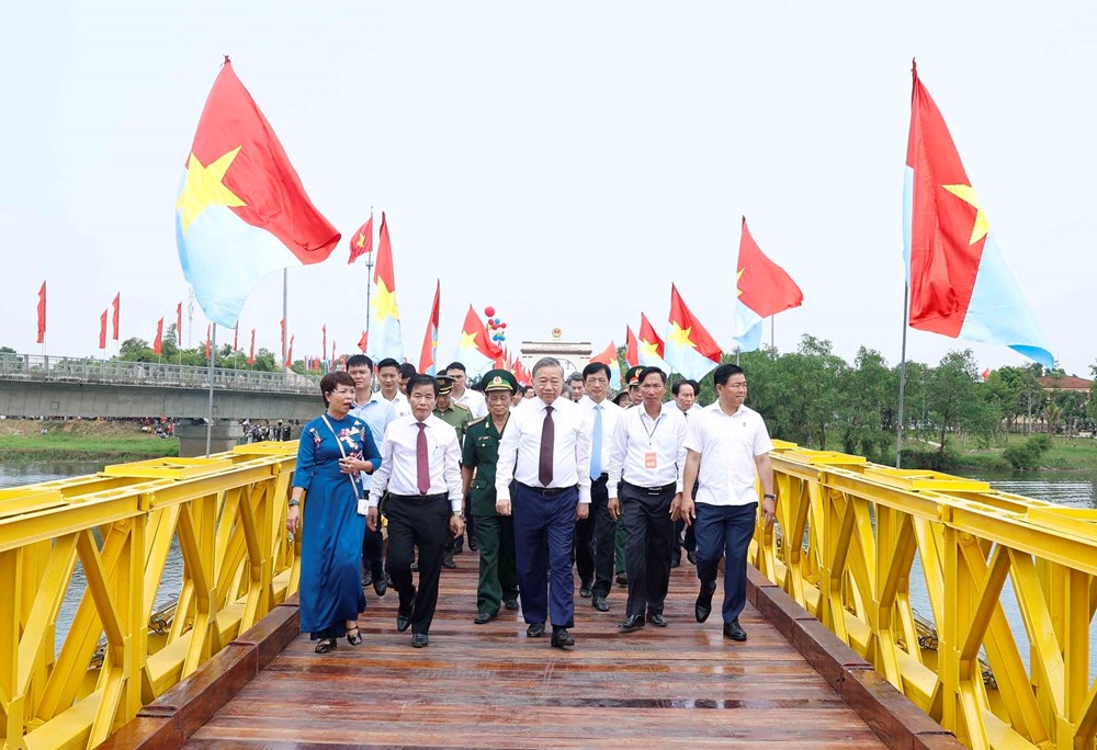 Tổng Bí thư, Chủ tịch nước Tô Lâm dự Lễ Thượng cờ “Thống nhất non sông” - ảnh 2