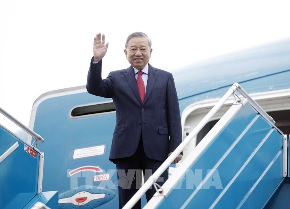 Tổng Bí thư, Chủ tịch nước Tô Lâm lên đường thăm cấp Nhà nước tới Cộng hòa Ấn Độ - ảnh 1